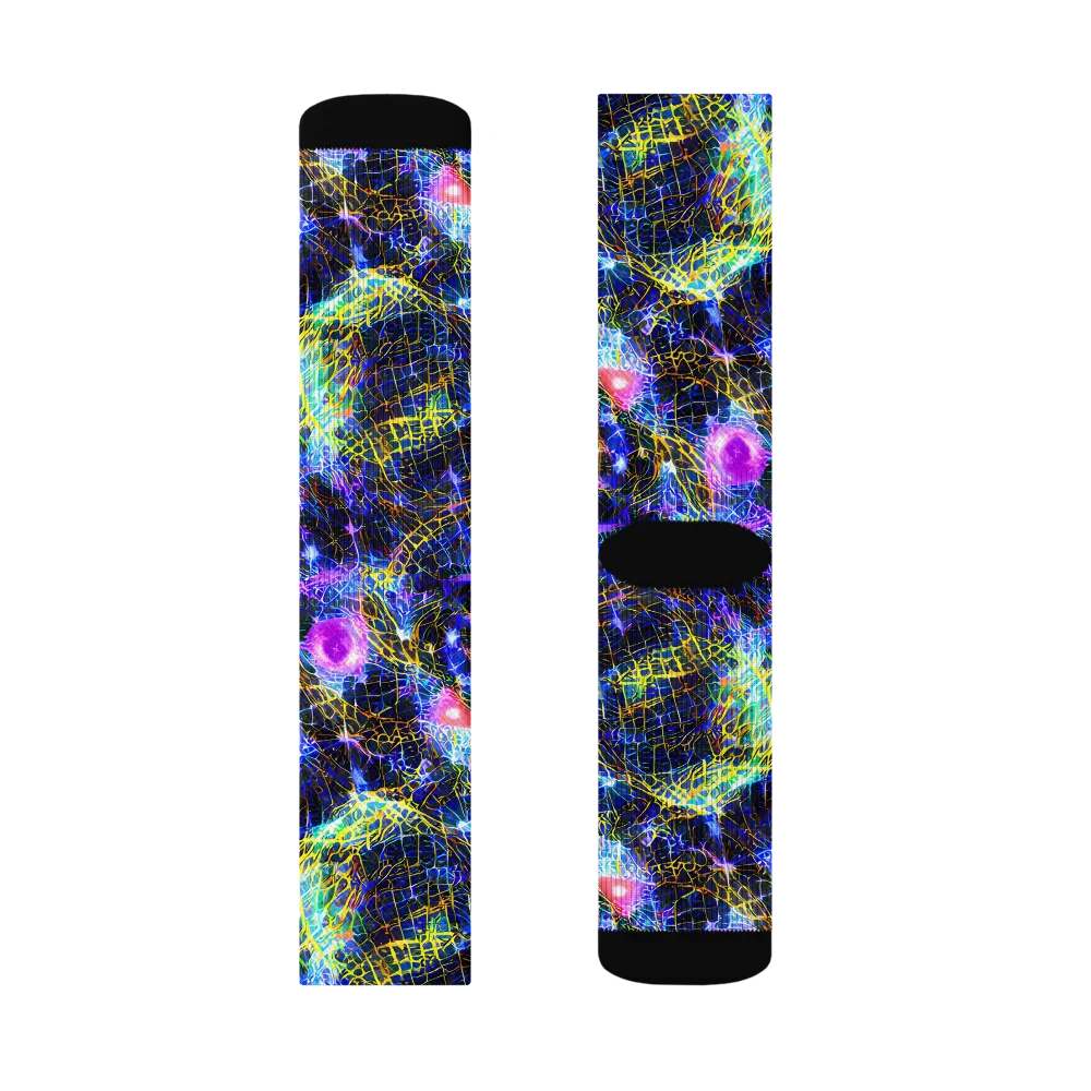 Prismatic Wilds on Socks — Left Sock
