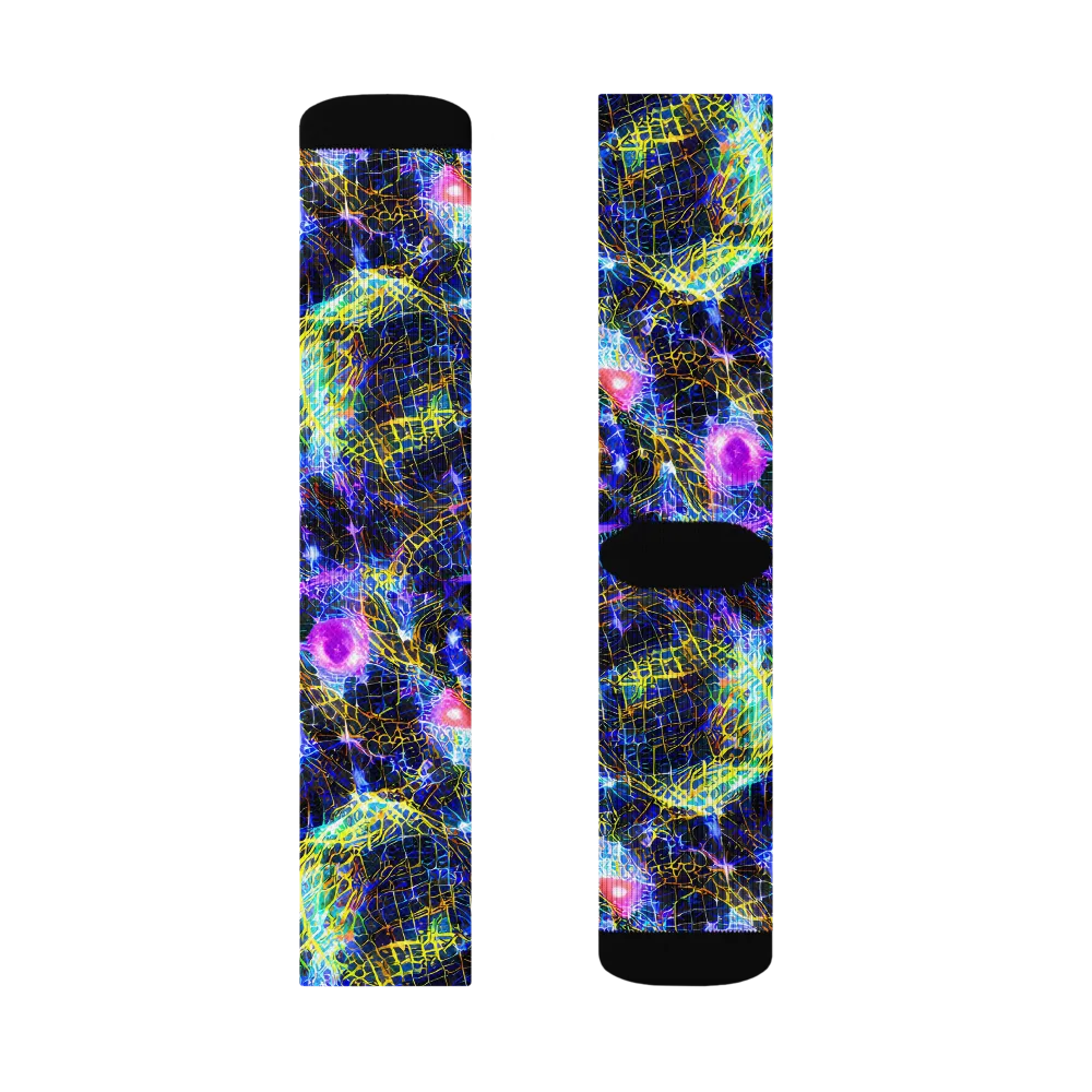 Prismatic Wilds on Socks — Right Sock