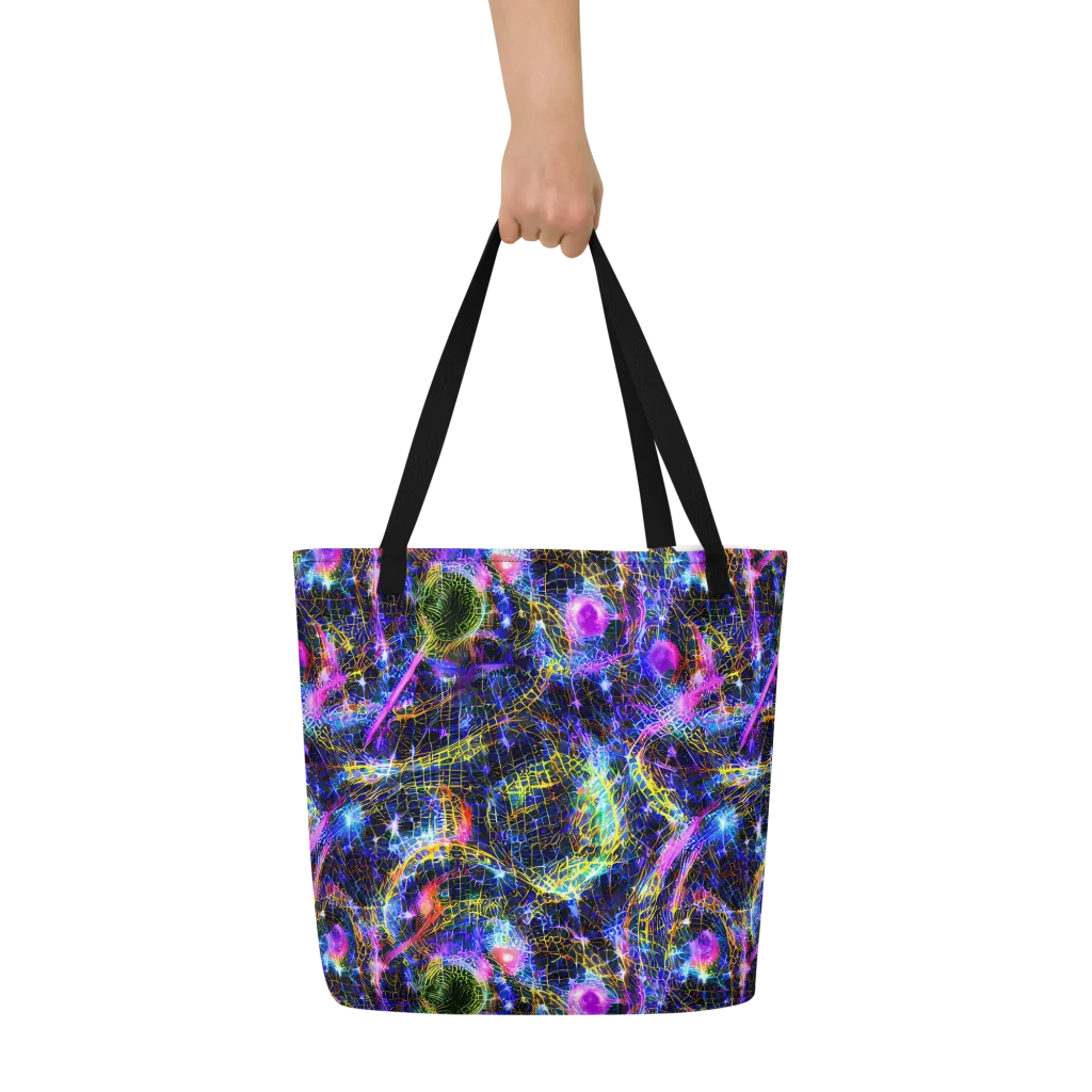 Prismatic Wilds on Large Tote Bag W/ Pocket — Front