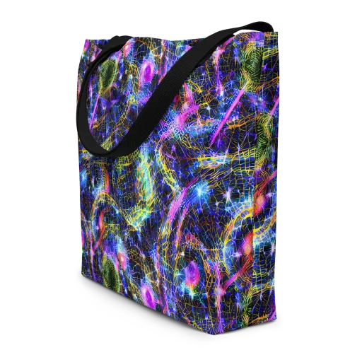 Prismatic Wilds on a Large Tote Bag W/ Pocket