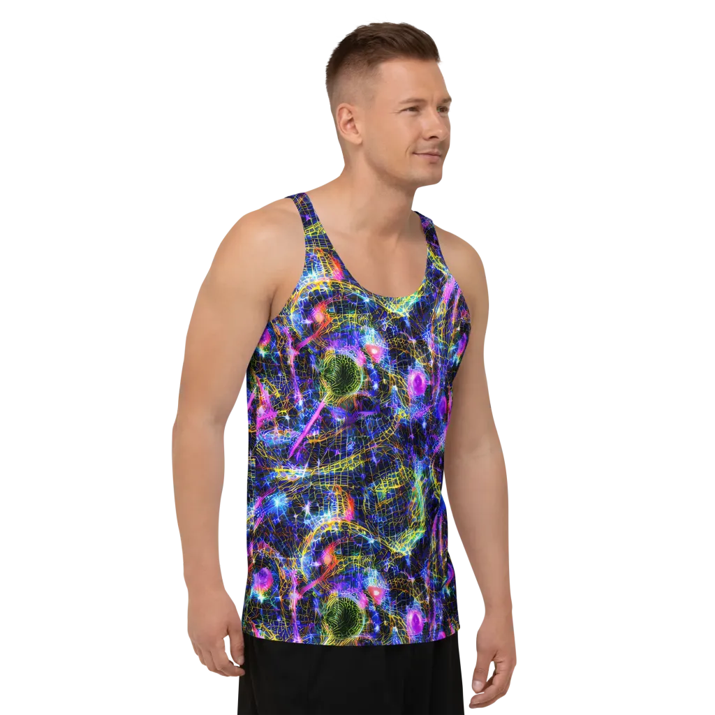 Prismatic Wilds on Men's Tank Top — Right Front