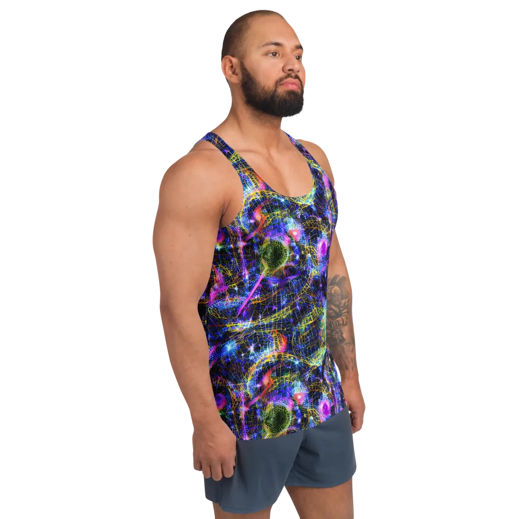 Prismatic Wilds on Men's Tank Top — Right Front