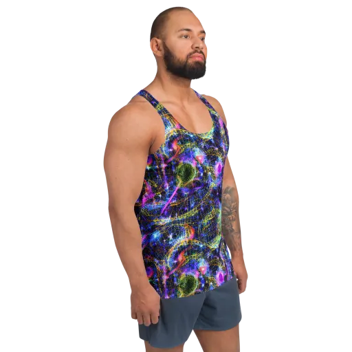 Prismatic Wilds on a Men's Tank Top