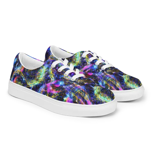 Prismatic Wilds on a Men's Lace-Up Canvas Shoes