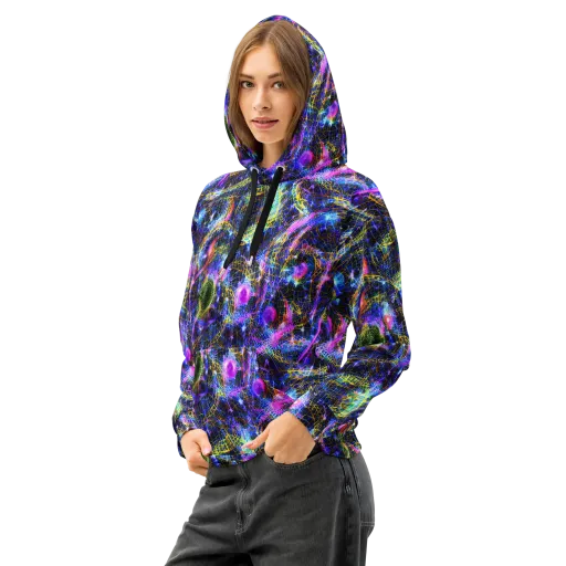 Prismatic Wilds on a Cotton Hoodie
