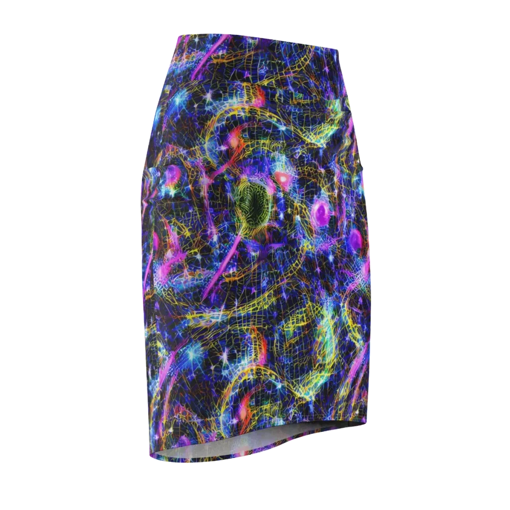 Prismatic Wilds on Pencil Skirt — Front Side