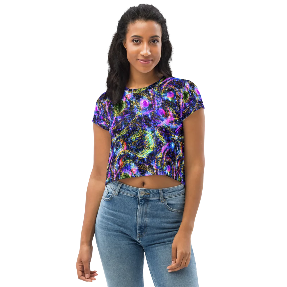 Prismatic Wilds on Crop Tee — Front