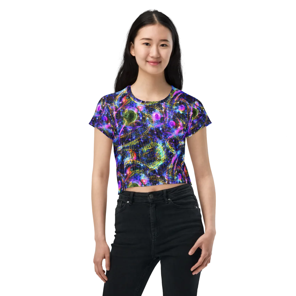 Prismatic Wilds on Crop Tee — Front
