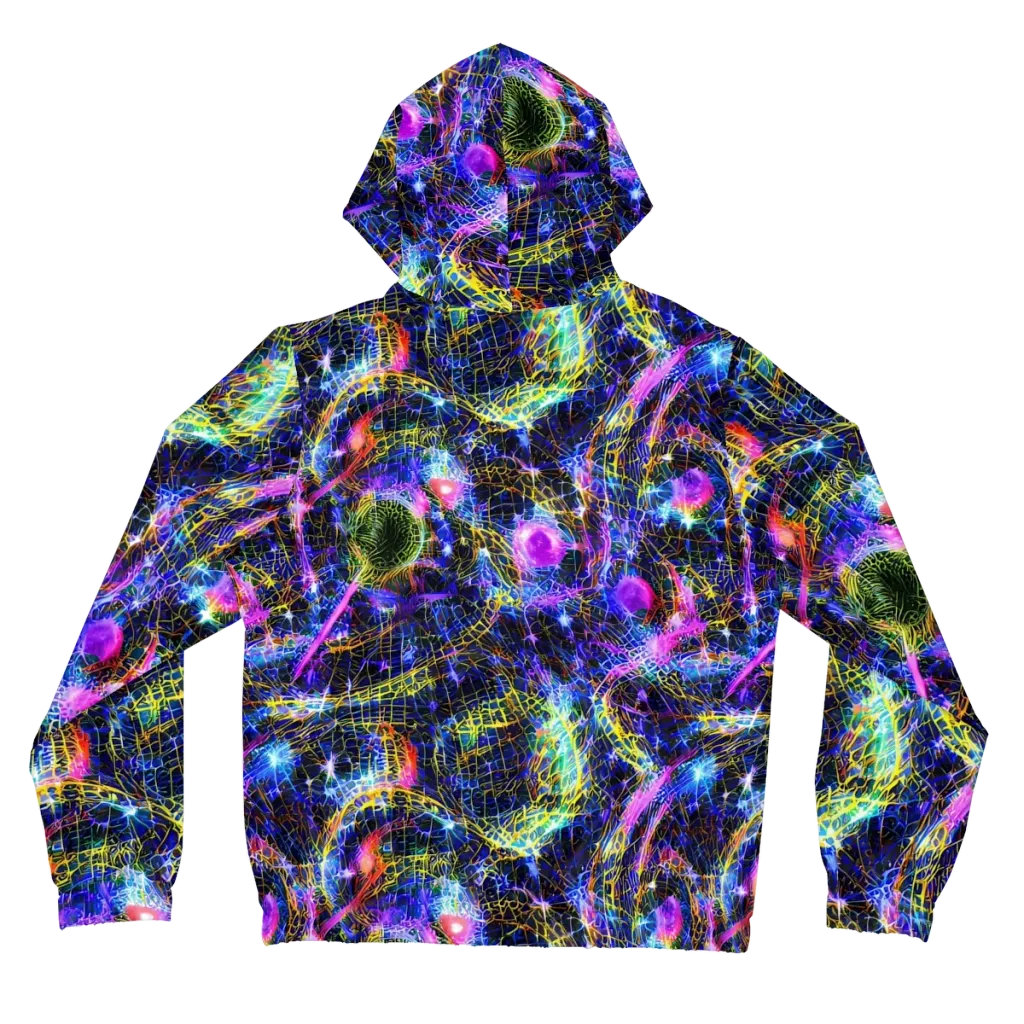 Prismatic Wilds on Women's Full-Zip Hoodie — Back