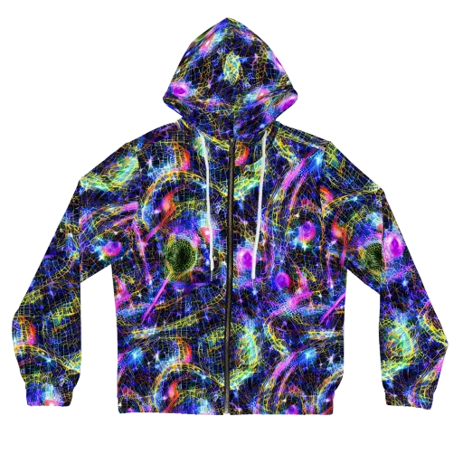 Prismatic Wilds on a Women's Full-Zip Hoodie