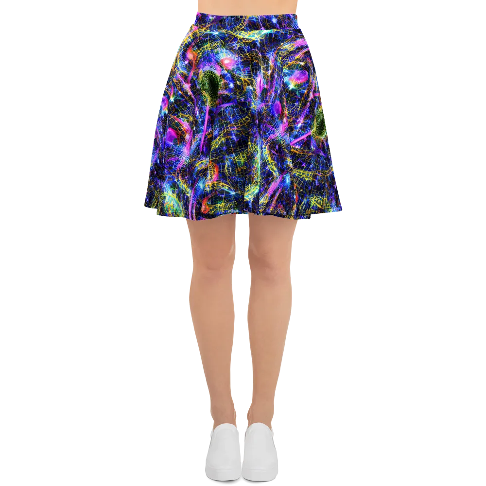 Prismatic Wilds on Skater Skirt — Front