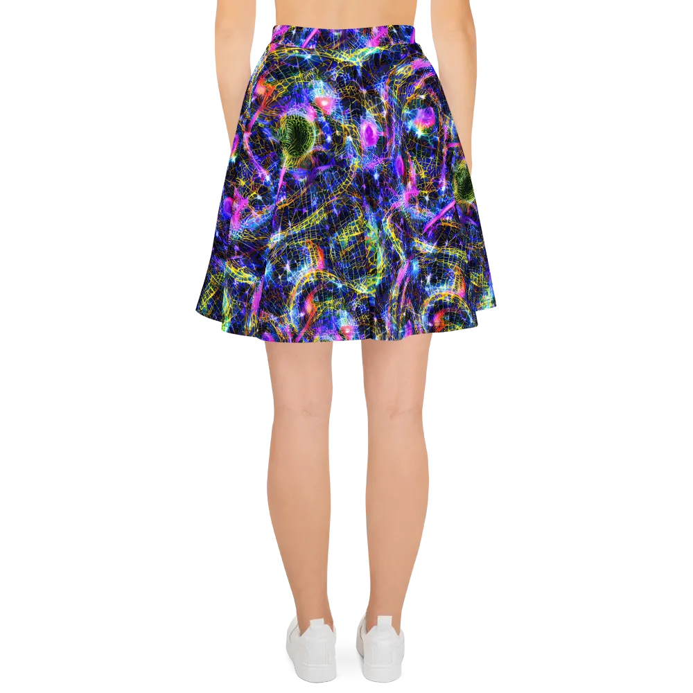 Prismatic Wilds on Skater Skirt — Back