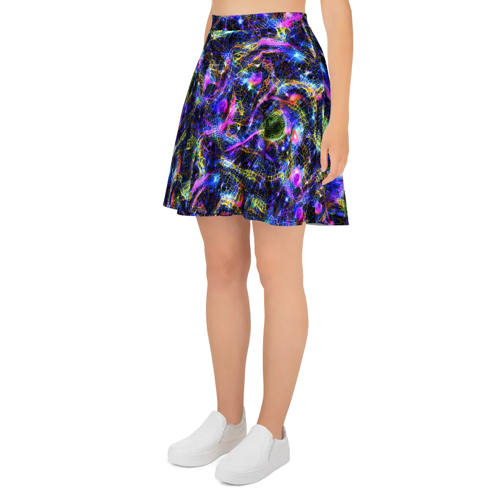 Prismatic Wilds on Skater Skirt — Left