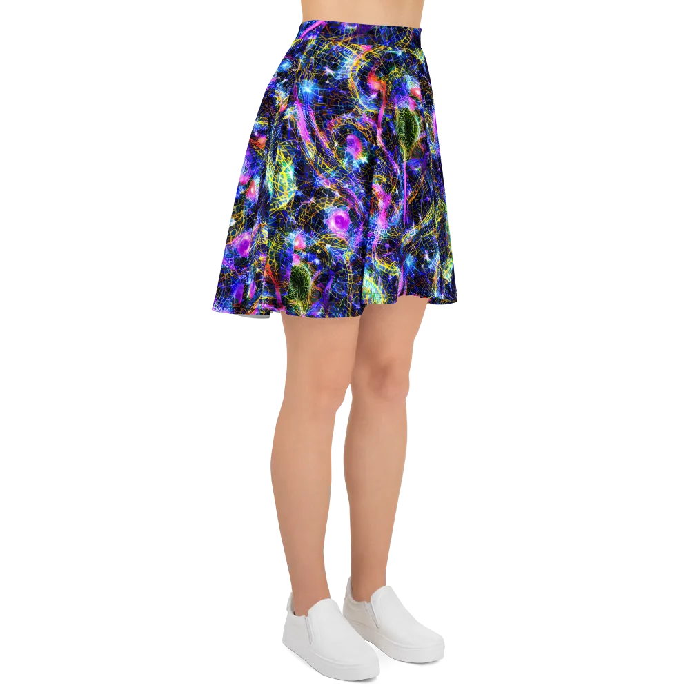 Prismatic Wilds on Skater Skirt — Right