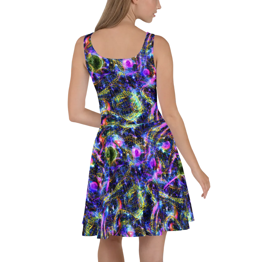 Prismatic Wilds on Skater Dress — Back