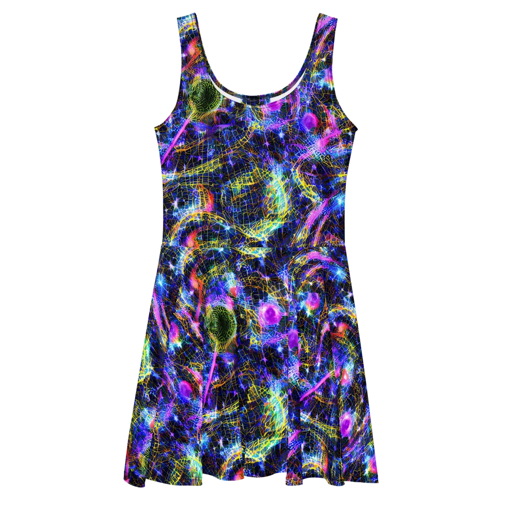Prismatic Wilds on Skater Dress — Front