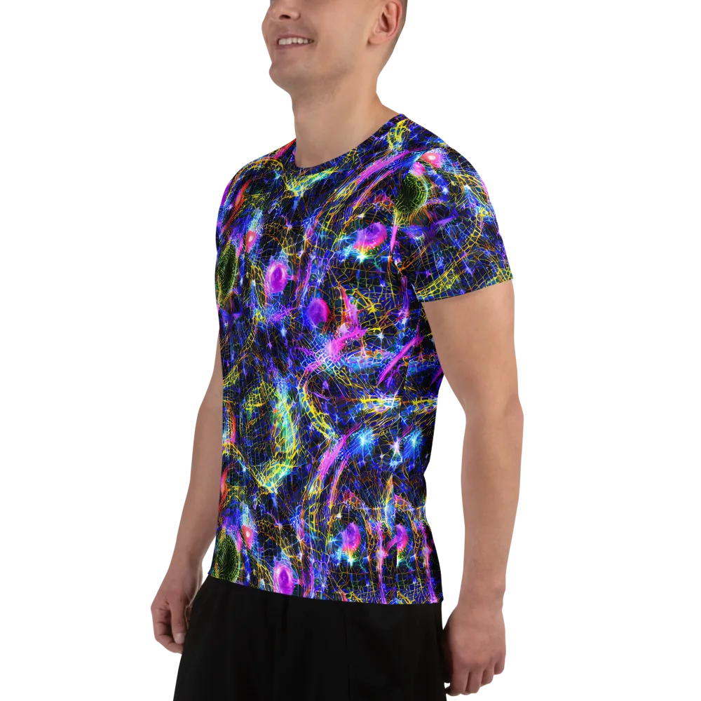 Prismatic Wilds on Men's Athletic T-Shirt — Left