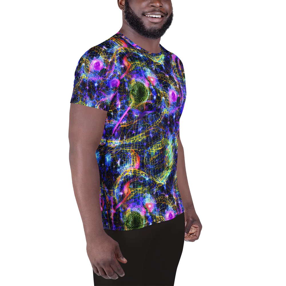 Prismatic Wilds on Men's Athletic T-Shirt — Right