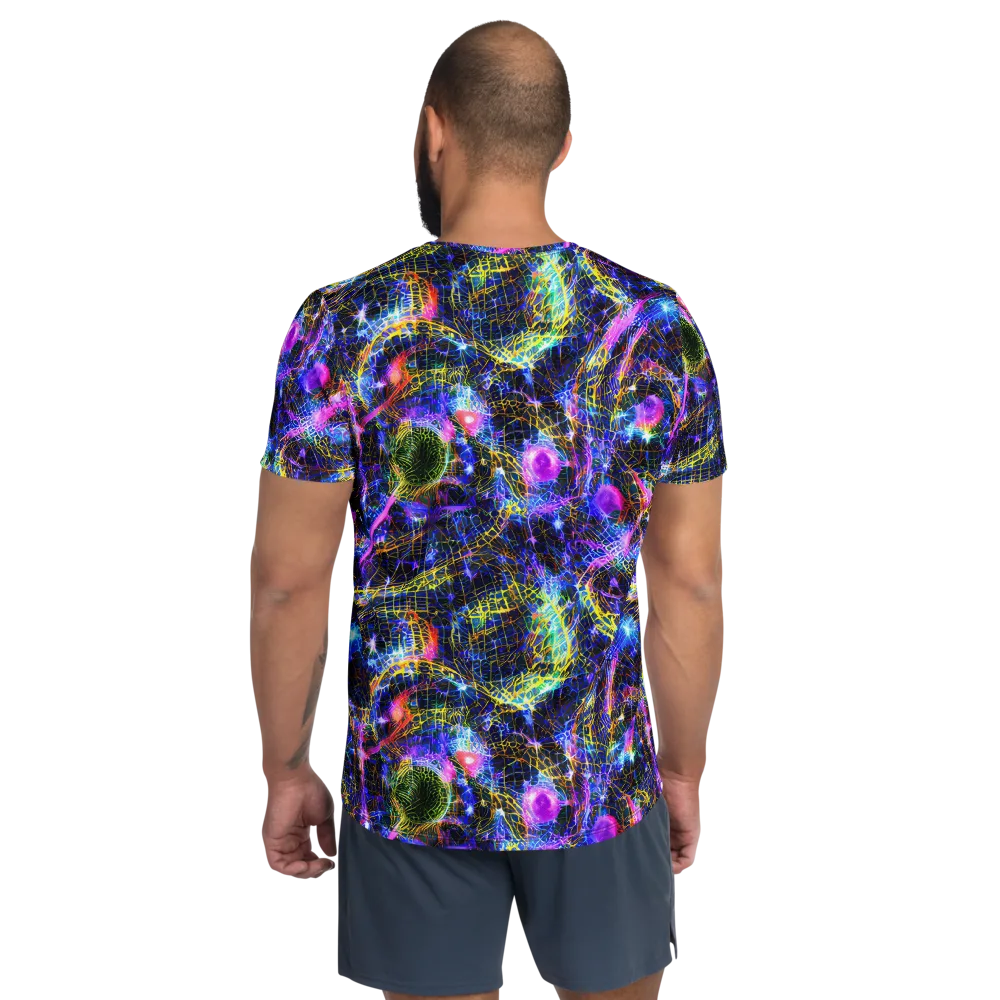 Prismatic Wilds on Men's Athletic T-Shirt — Back