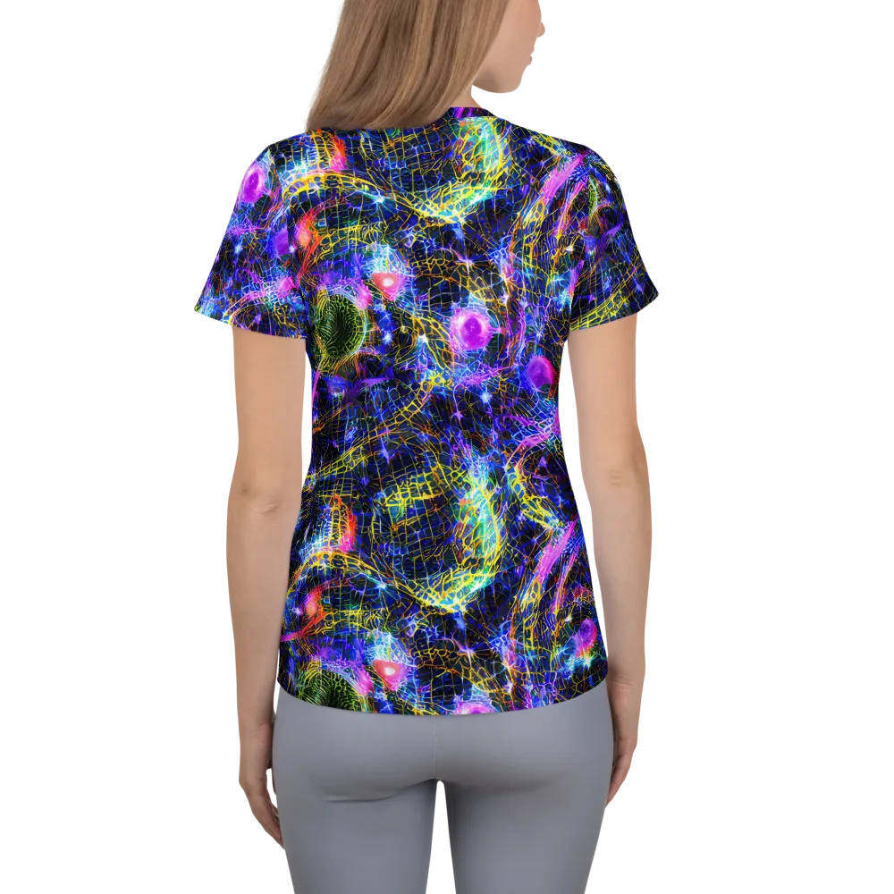 Prismatic Wilds on Women's Athletic T-Shirt — Back