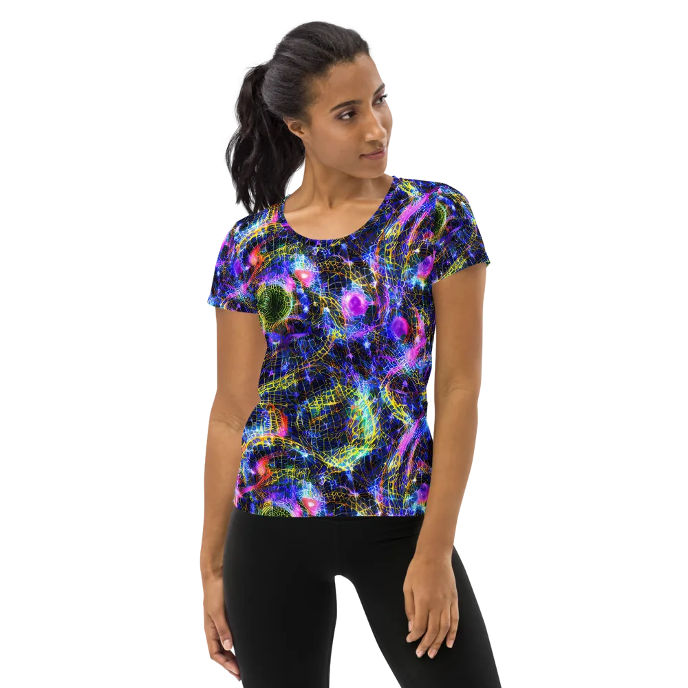 Prismatic Wilds on Women's Athletic T-Shirt — Front