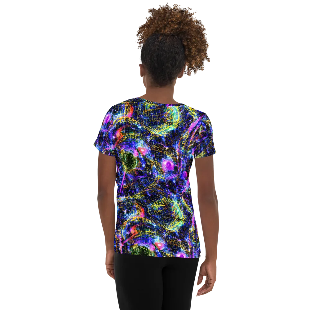 Prismatic Wilds on Women's Athletic T-Shirt — Back