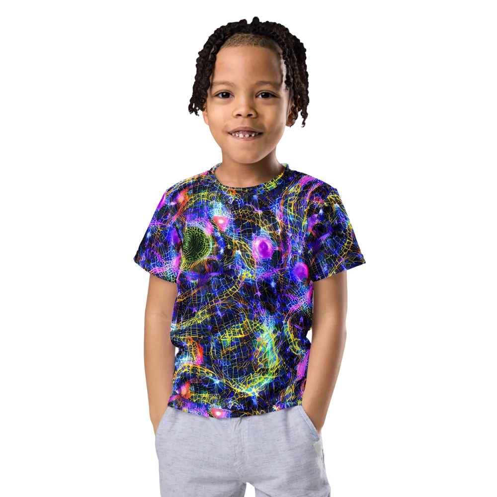 Prismatic Wilds on Kids Crew Neck T-Shirt — Front