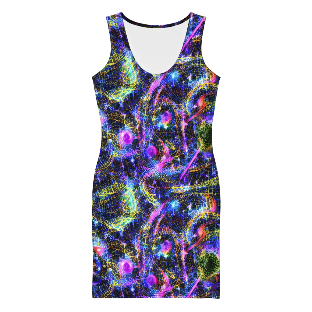 Prismatic Wilds on Bodycon Dress — Front