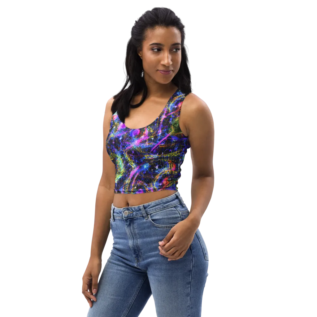 Prismatic Wilds on Crop Top — Left Front
