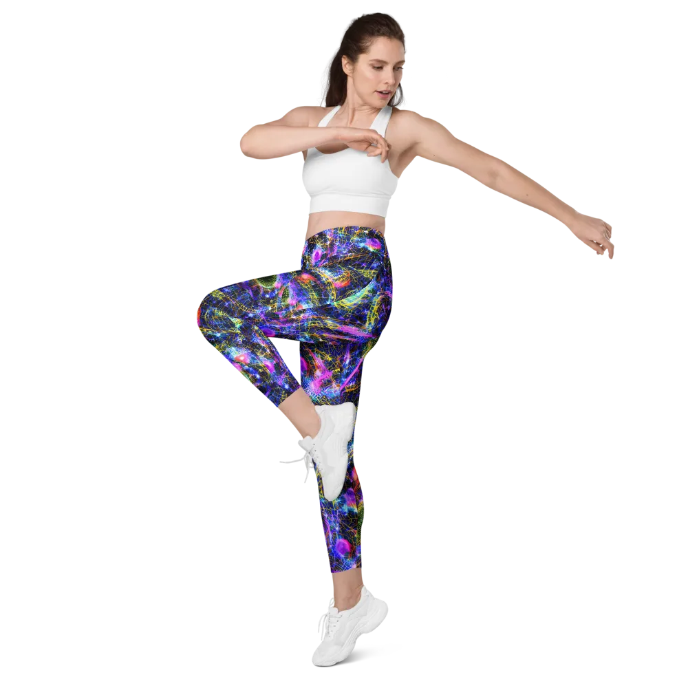 Prismatic Wilds on Leggings with Pockets — Left Front