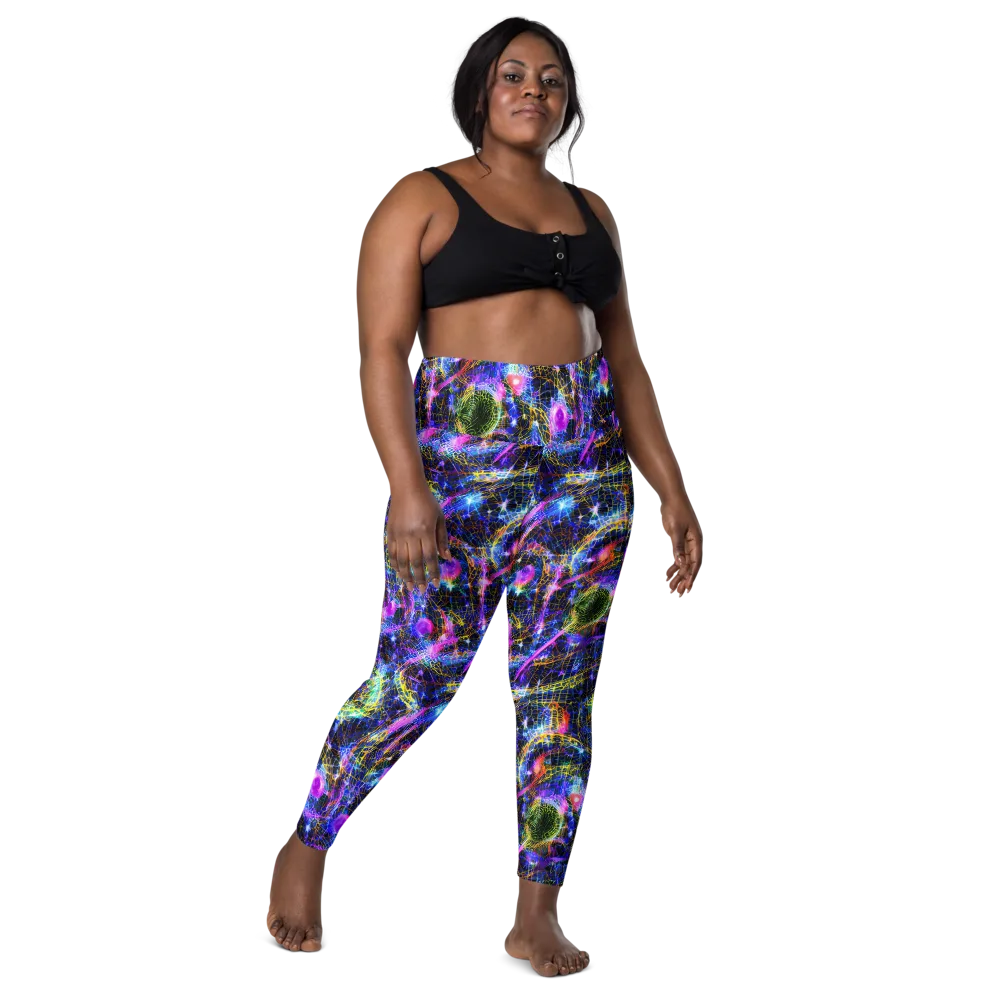 Prismatic Wilds on Leggings with Pockets — Front