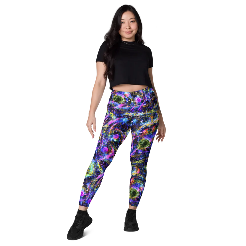 Prismatic Wilds on Leggings with Pockets — Front