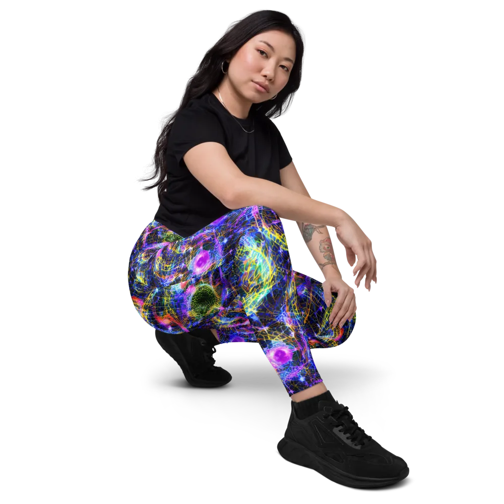 Prismatic Wilds on Leggings with Pockets — Right Front