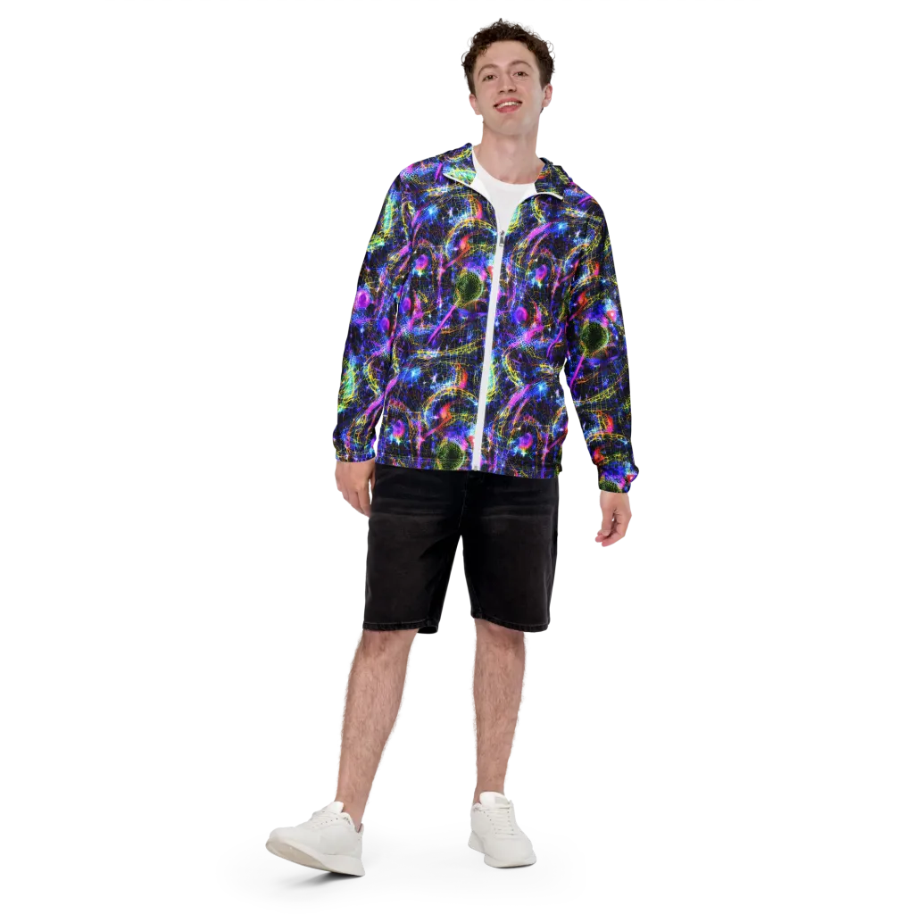 Prismatic Wilds on Men's Windbreaker — Front