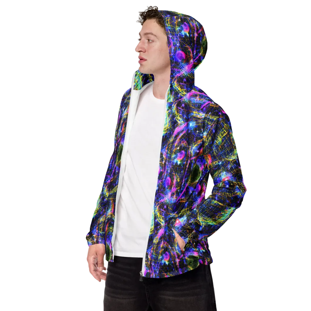 Prismatic Wilds on Men's Windbreaker — Left Front