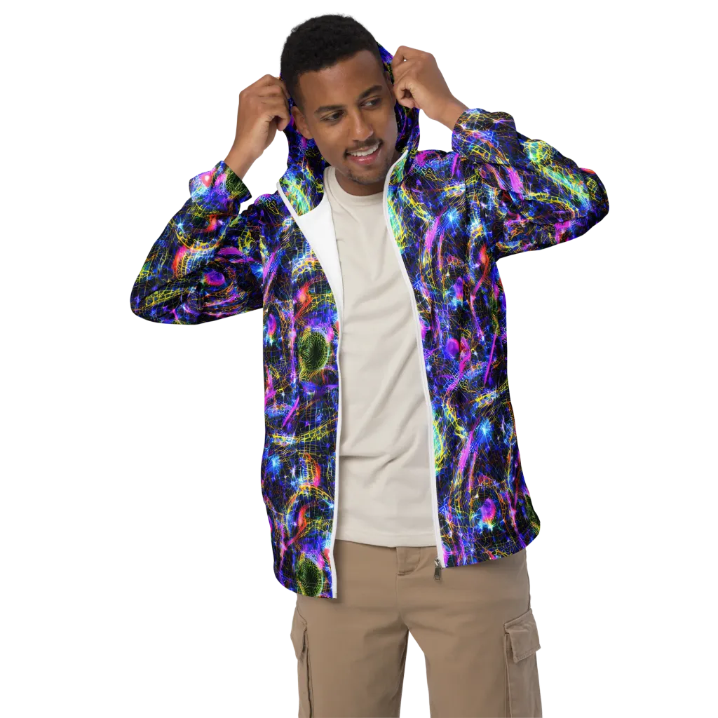 Prismatic Wilds on Men's Windbreaker — Front
