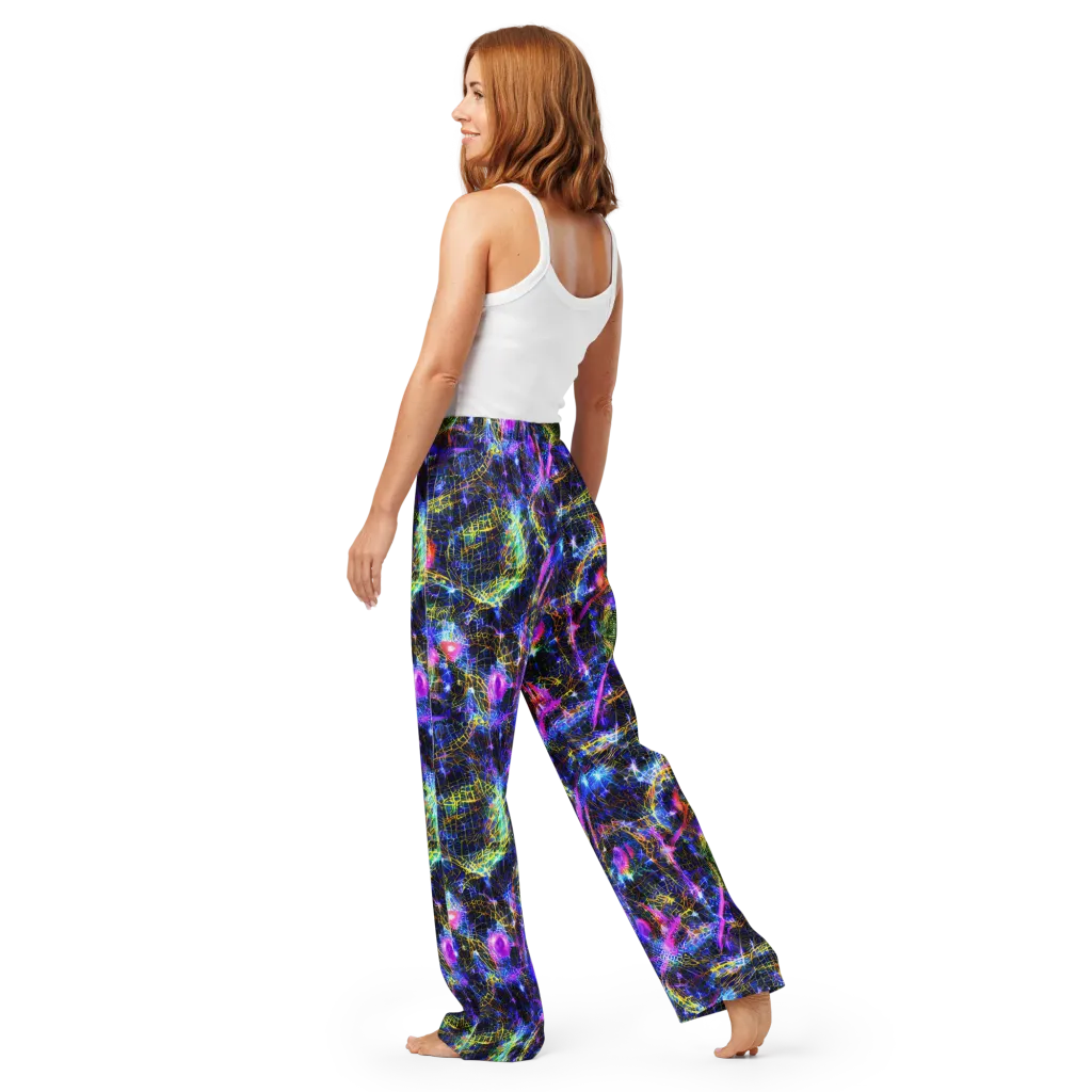 Prismatic Wilds on Women's Pajama Pants — Back