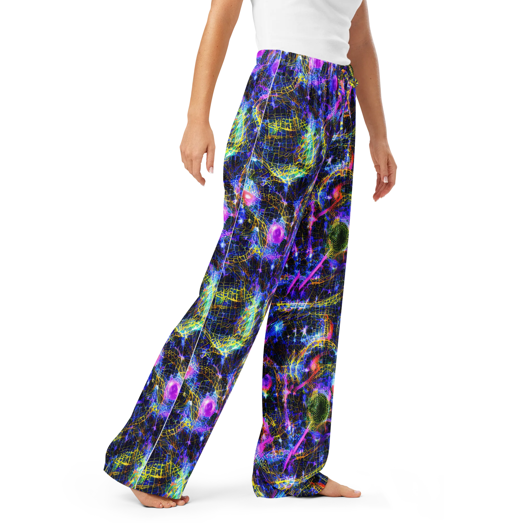 Prismatic Wilds on Women's Pajama Pants — Right Front