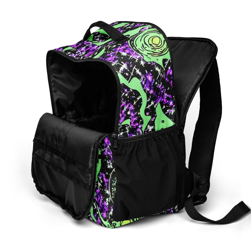 Neon Ink Garden on Utility Backpack — Product details 2