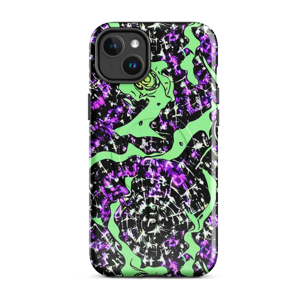 Neon Ink Garden on MagSafe Tough Case for iPhone® — Front