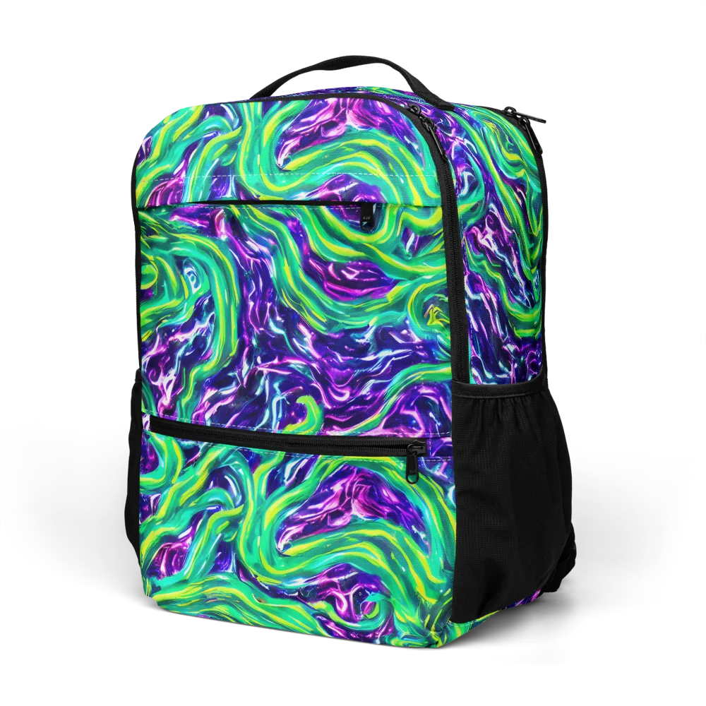 Cosmic Spill on Utility Backpack — Left Front