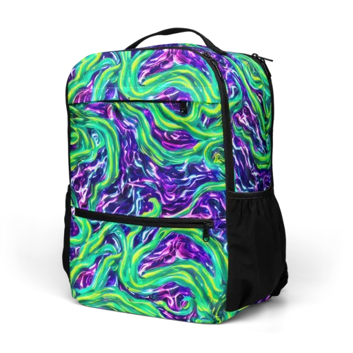 Cosmic Spill on a Utility Backpack