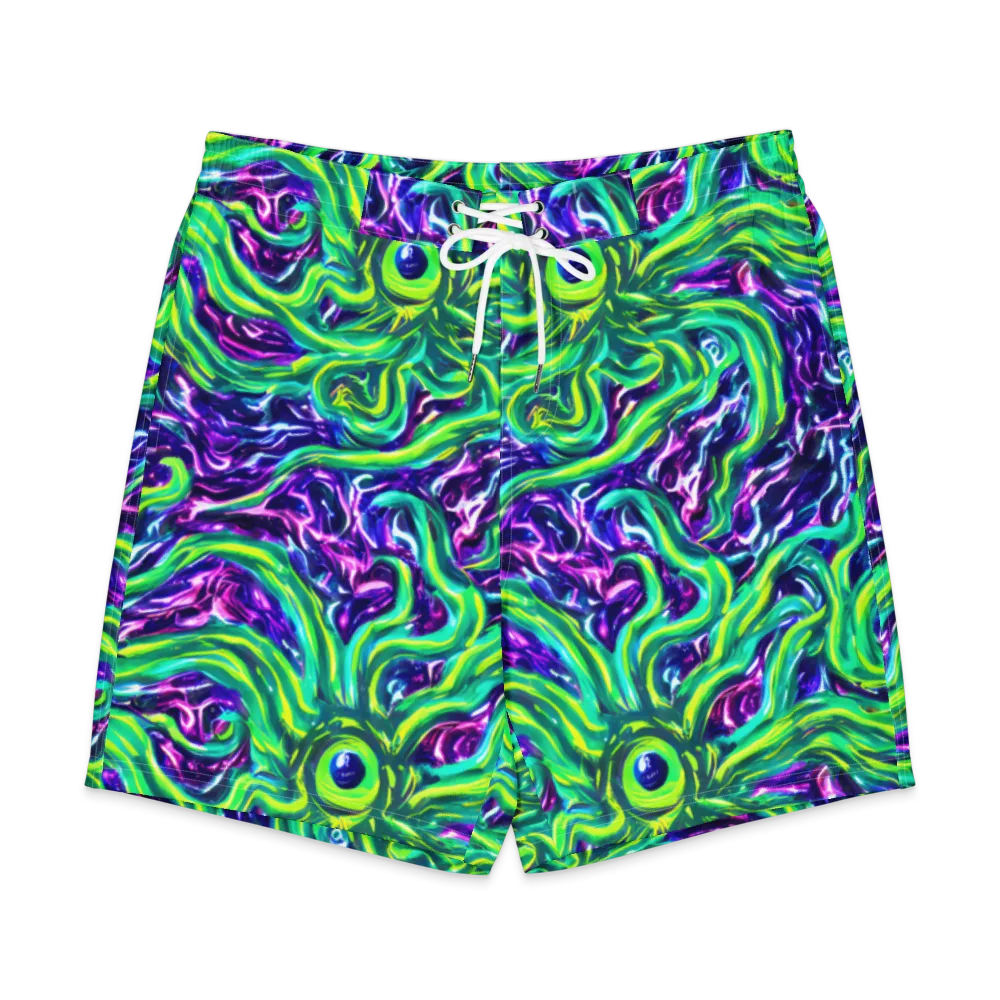 Cosmic Spill on Men's Board Shorts — Front