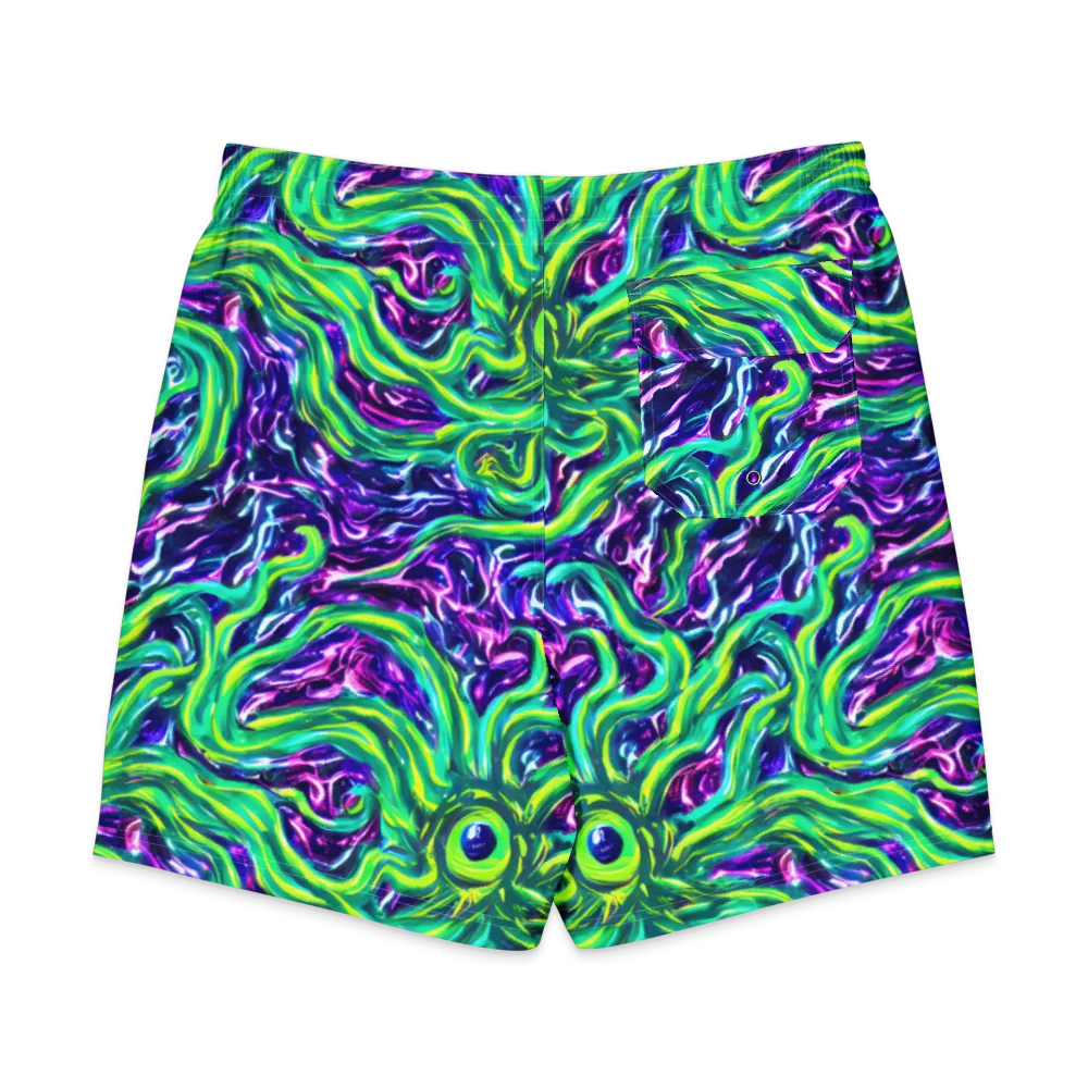 Cosmic Spill on Men's Board Shorts — Back