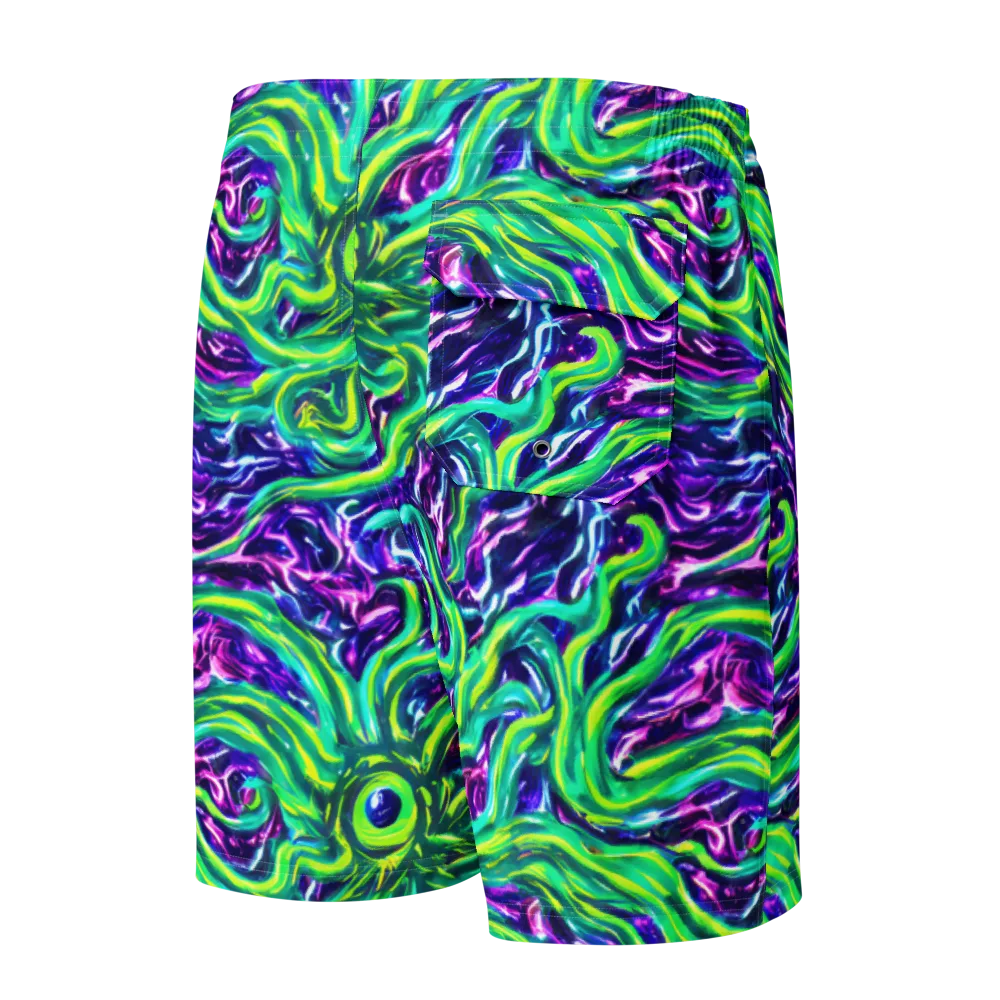 Cosmic Spill on Men's Board Shorts — Back