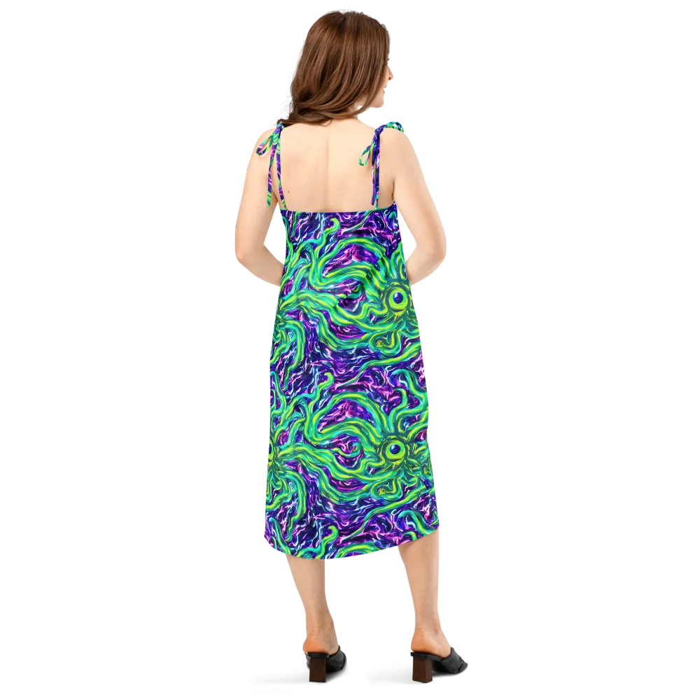 Cosmic Spill on Slip Dress — Back