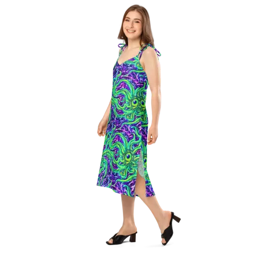 Cosmic Spill on a Slip Dress