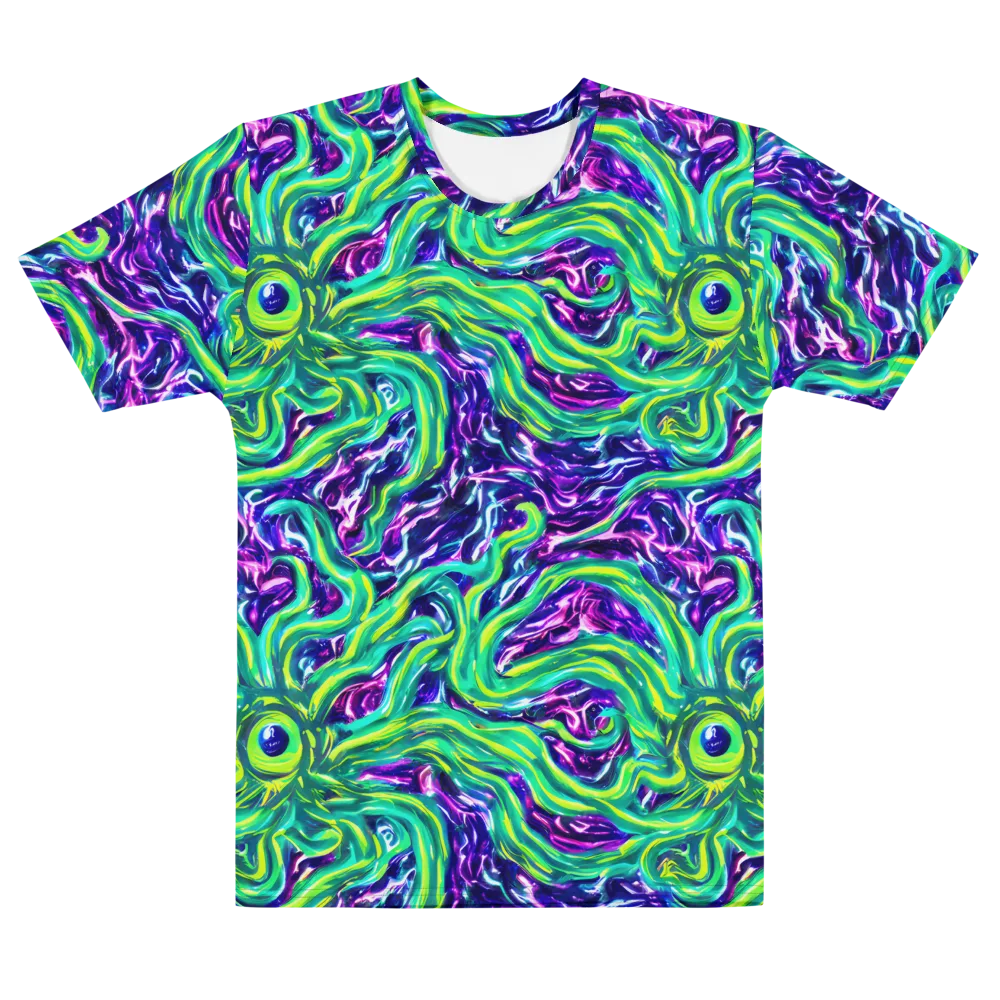 Cosmic Spill on Men's Cotton Crew Neck T-Shirt — Front