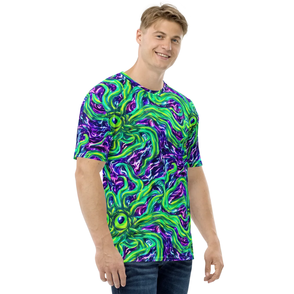 Cosmic Spill on Men's Crew Neck T-Shirt — Right