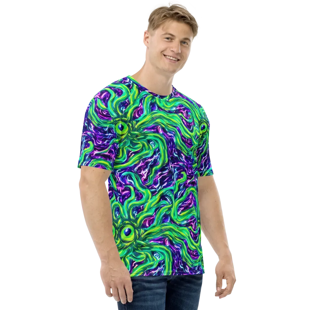 Cosmic Spill on Men's Crew Neck T-Shirt — Right